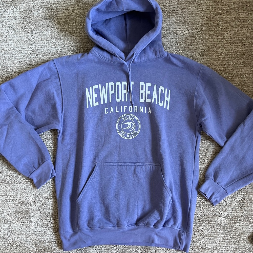 Newport Beach Graphic Hoodie Size Small